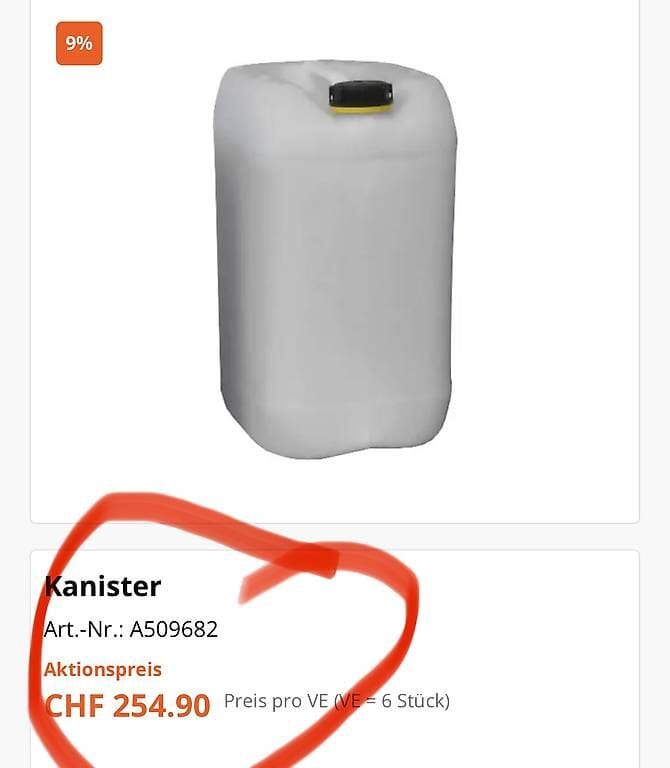 Review 6 Stk neue 25 Liter Kanister mit Deckel