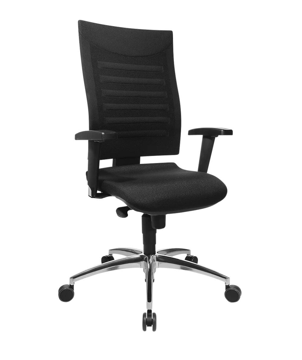 Review neuer Bürostuhl SSI PROLINE S2, mit Armlehnen, schwarz