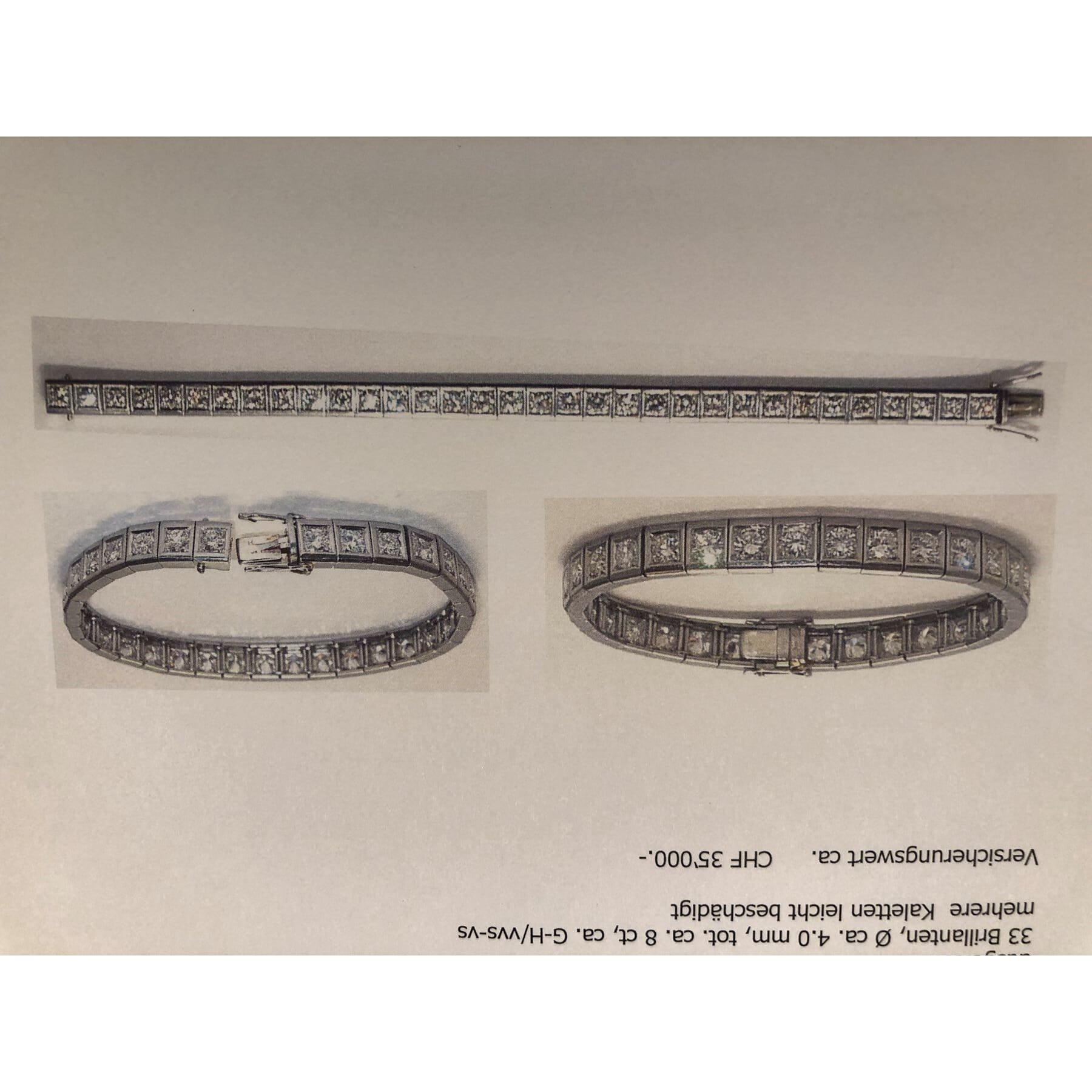 Brillianten Bracelet in Platin