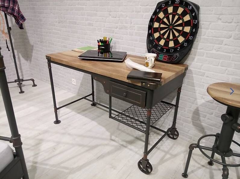 Review OVP Water Pipe Industrial Design Schreibtisch 122x63x76cm