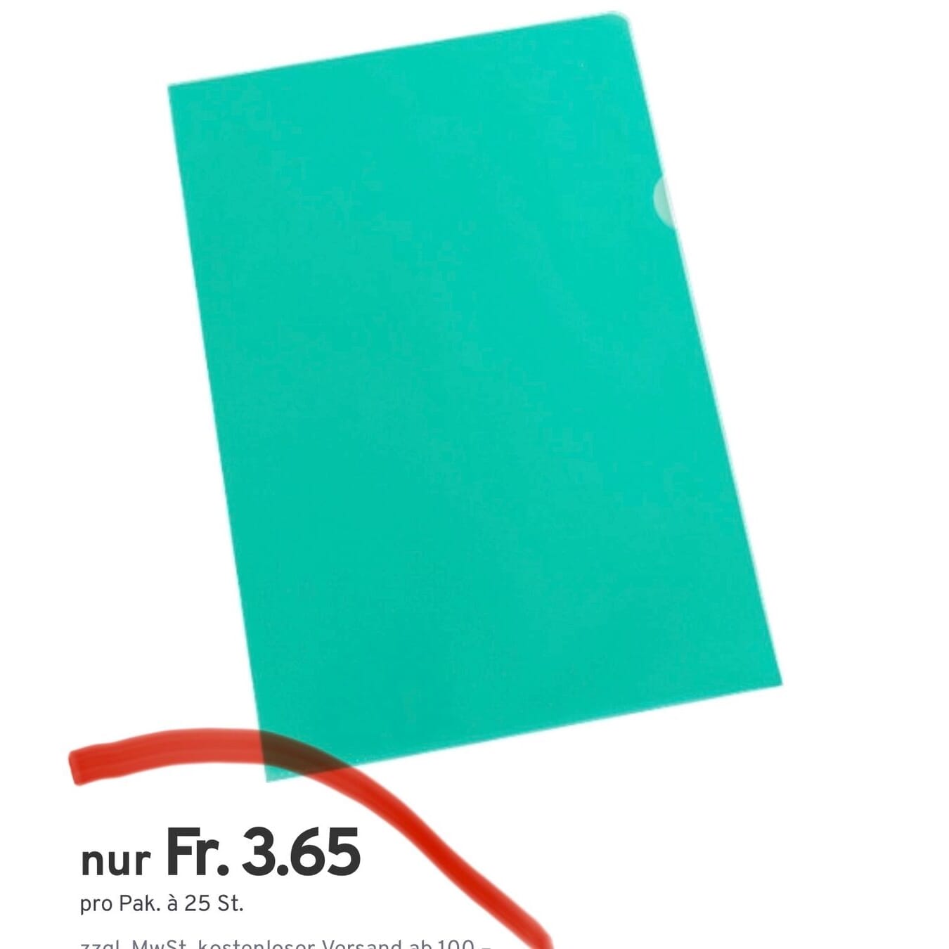 10Pack a 25 neue Sichthüllen, DIN A4, genarbt, grün