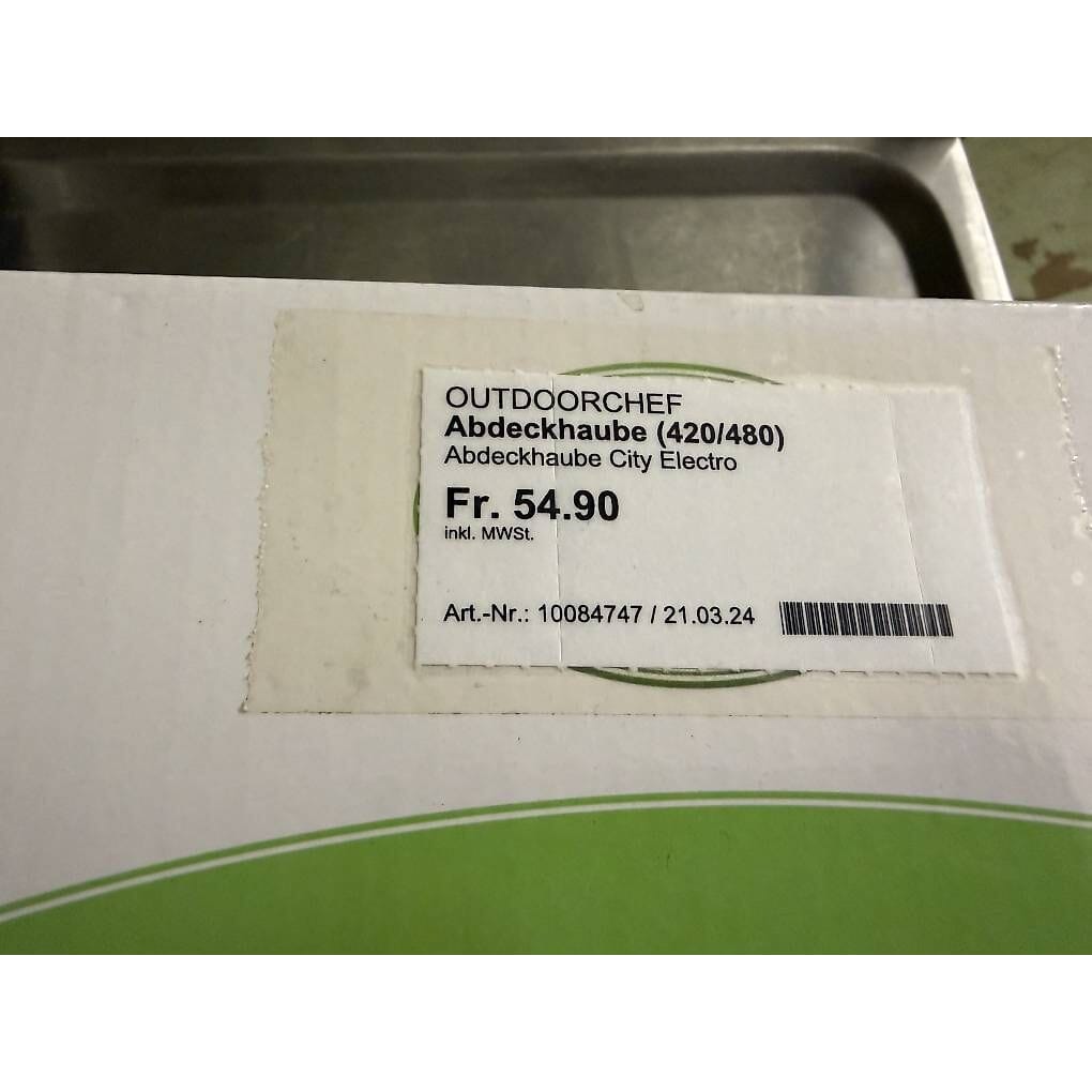 neue OUTDOORCHEF Abdeckhaube City Electro