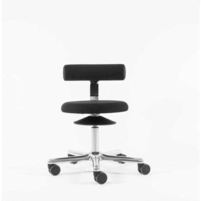 neuer Löffler Hocker Aogo, Sitz schwarz, Rollen