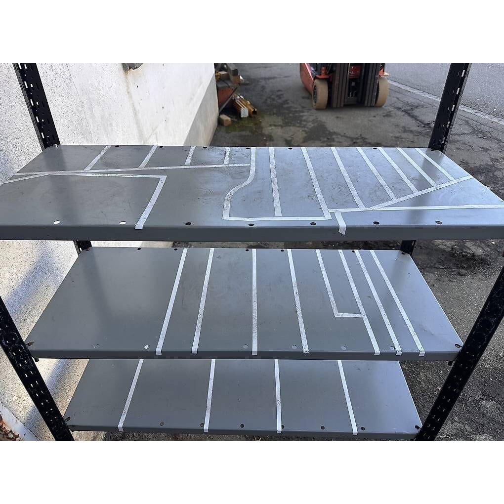 massives Steckregal Metallregal 100x40x201cm