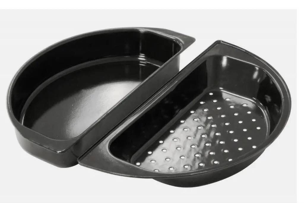 Review neue Grill Halbmond Kochset / Grillschalen /2 Teilig