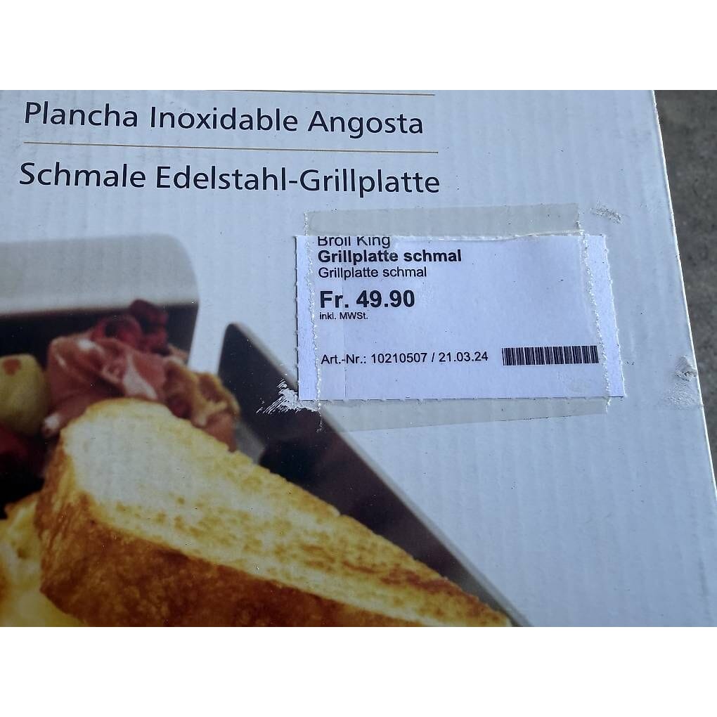 2 Stk. neue extra schmale Edelstahl Plancha von Broil King