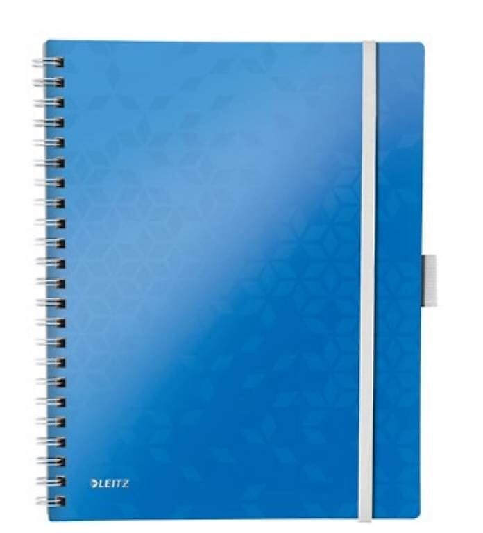 Review 6 Stk. Leitz WOW Collegeblock , A4, Kariert, Blau Metallice