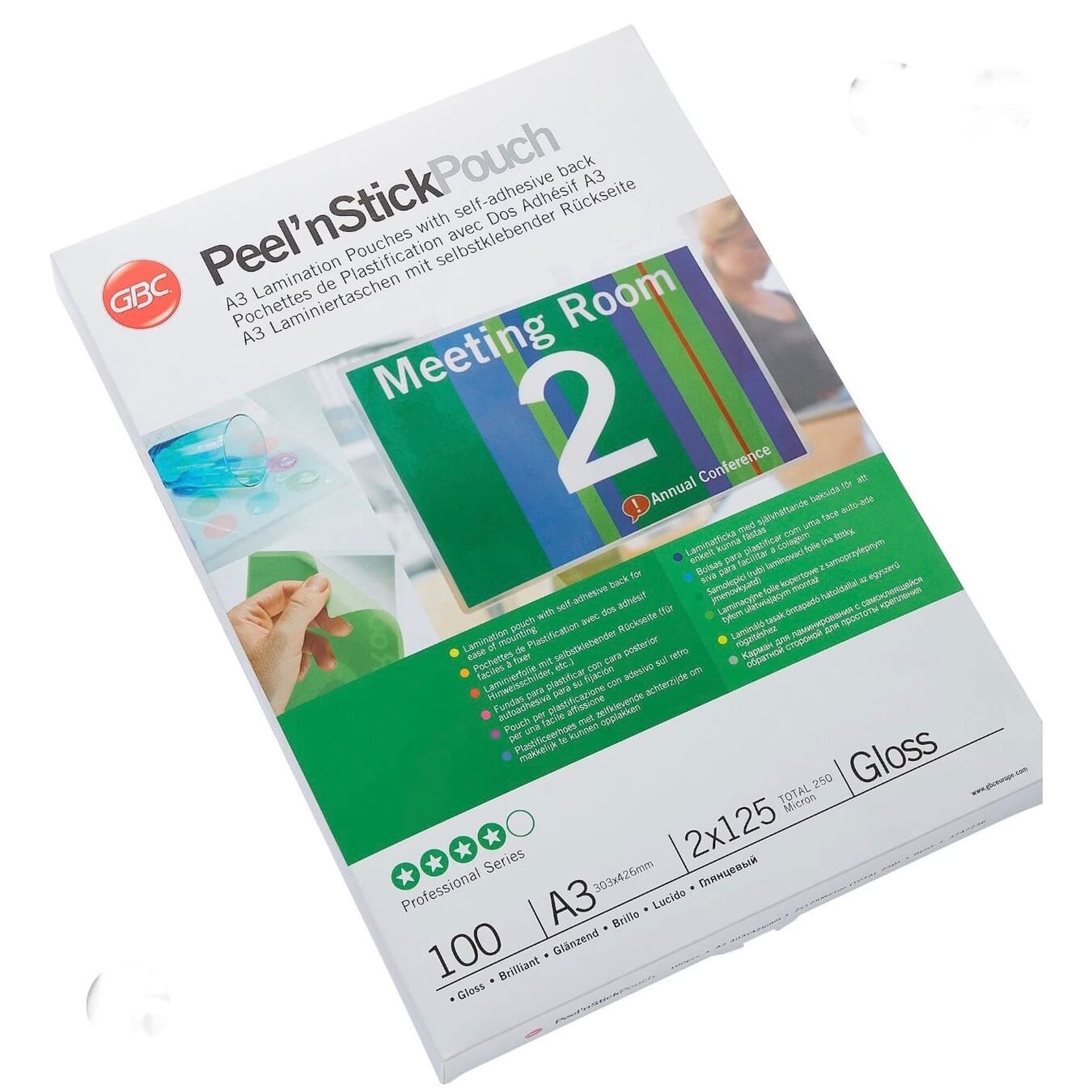 100 Stk. neue Laminierfolie Peel'n Stick Pouch A3,