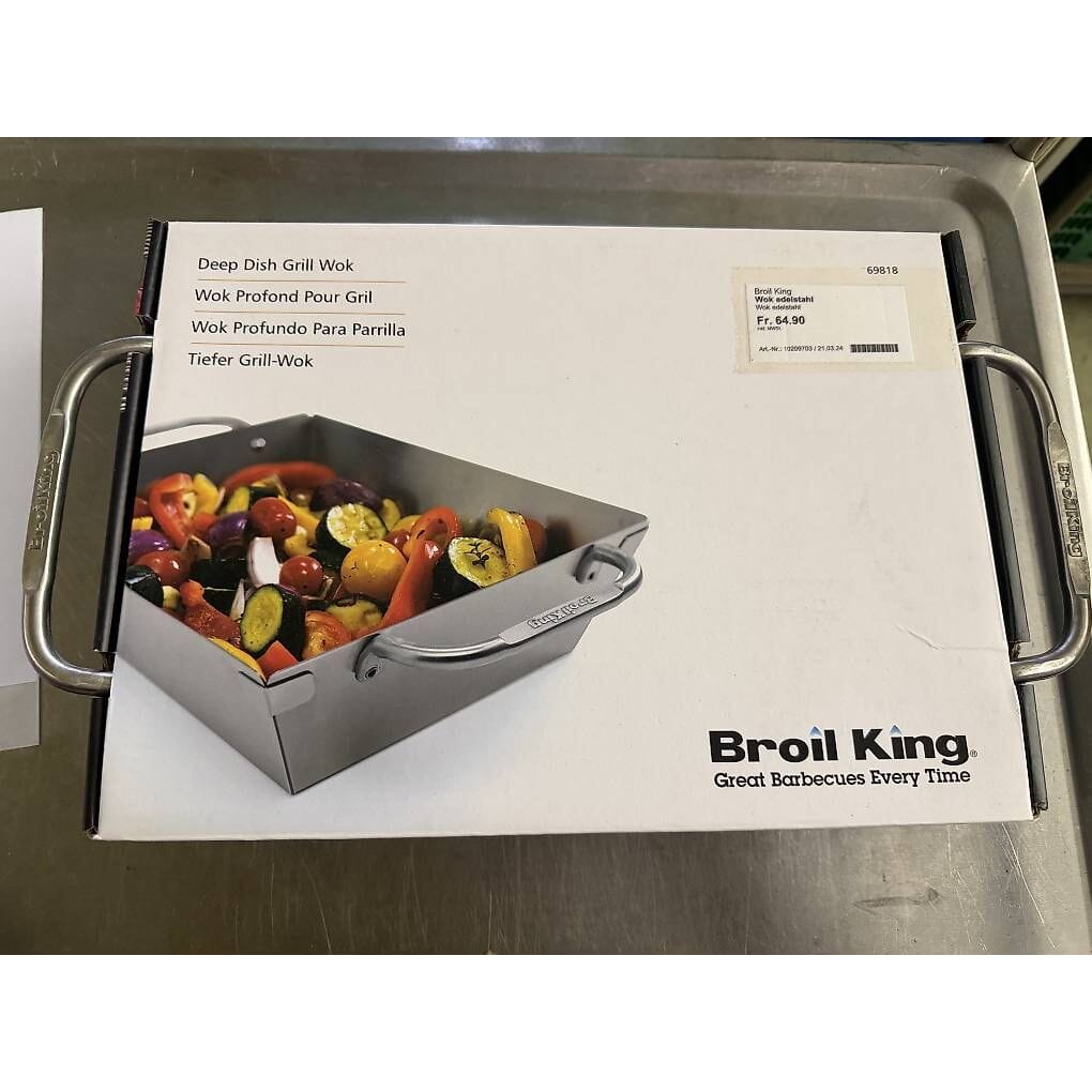 neuer Broil King Grill Wok aus Edelsahl