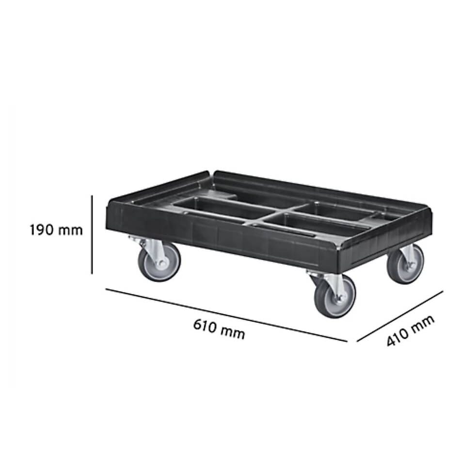 neuer Transportrolli Ladefläche L610 x B410 mm, bis 300 kg