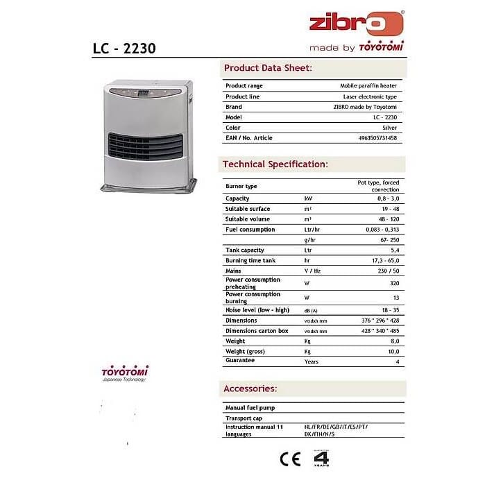 neuer Paraffinheizgerät LC-2230