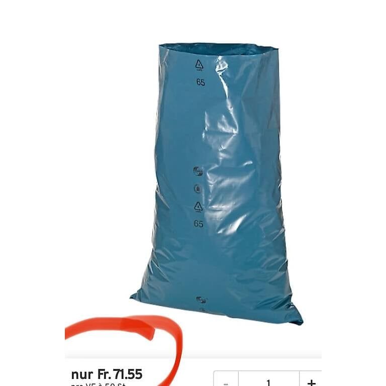 Abfallsäcke Premium, für Schwerlasten, 120 Liter, 50 Stück