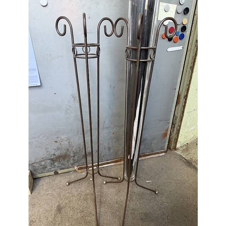 2 Stk. coole Dekoständer, 1x mit Glas, H: 94cm