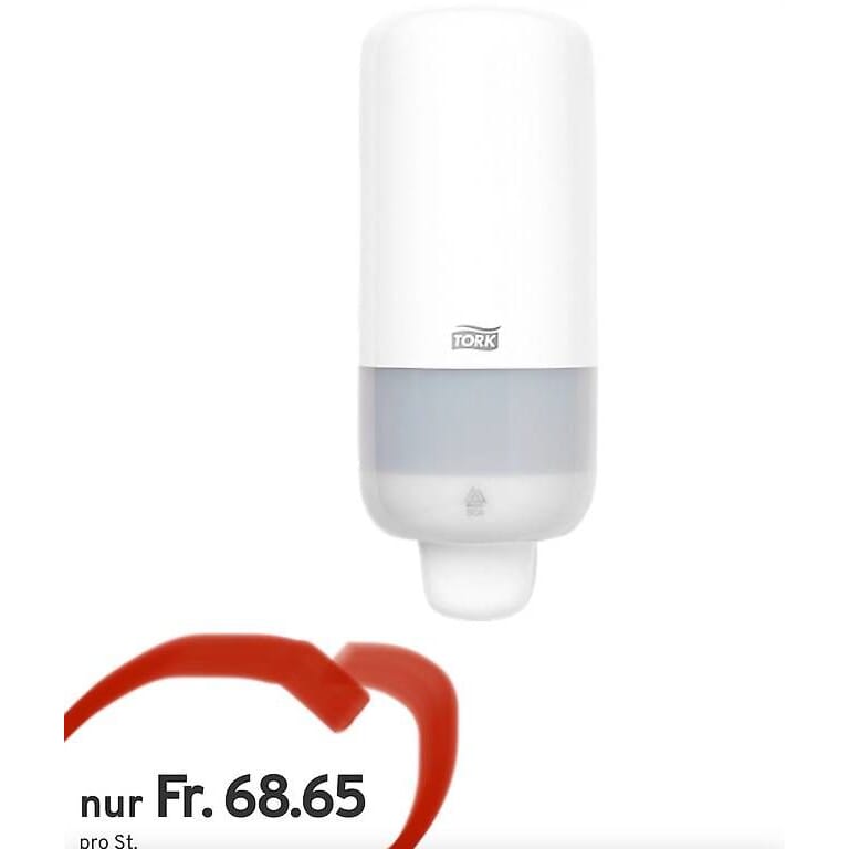 neuer Tork Spender für Schaumseife, weiss