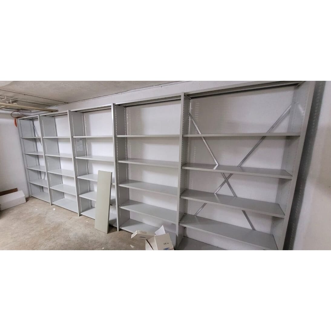 schönes Lista Metallregal bzw. Steckregal 500x 30x250cm