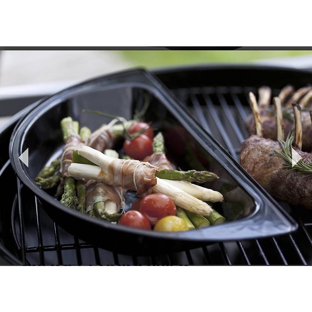 neue Grill Halbmond Kochset / Grillschalen /2 Teilig