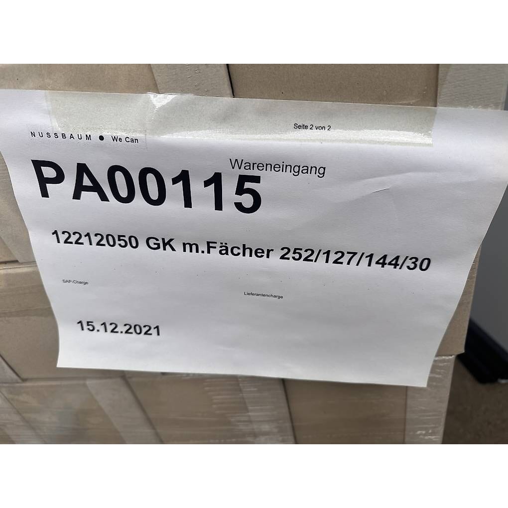 240Stk Versandschachteln mit Deckel 252/127xh144mm