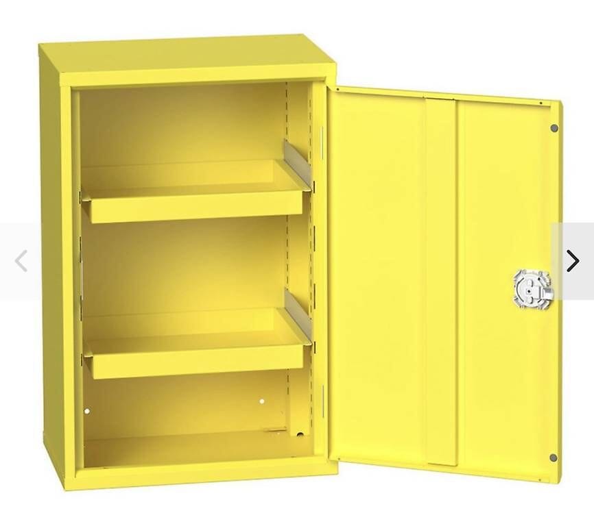 Review neuer Chemikalienschrank, 2 Auffangwannen, 800x525x350mm