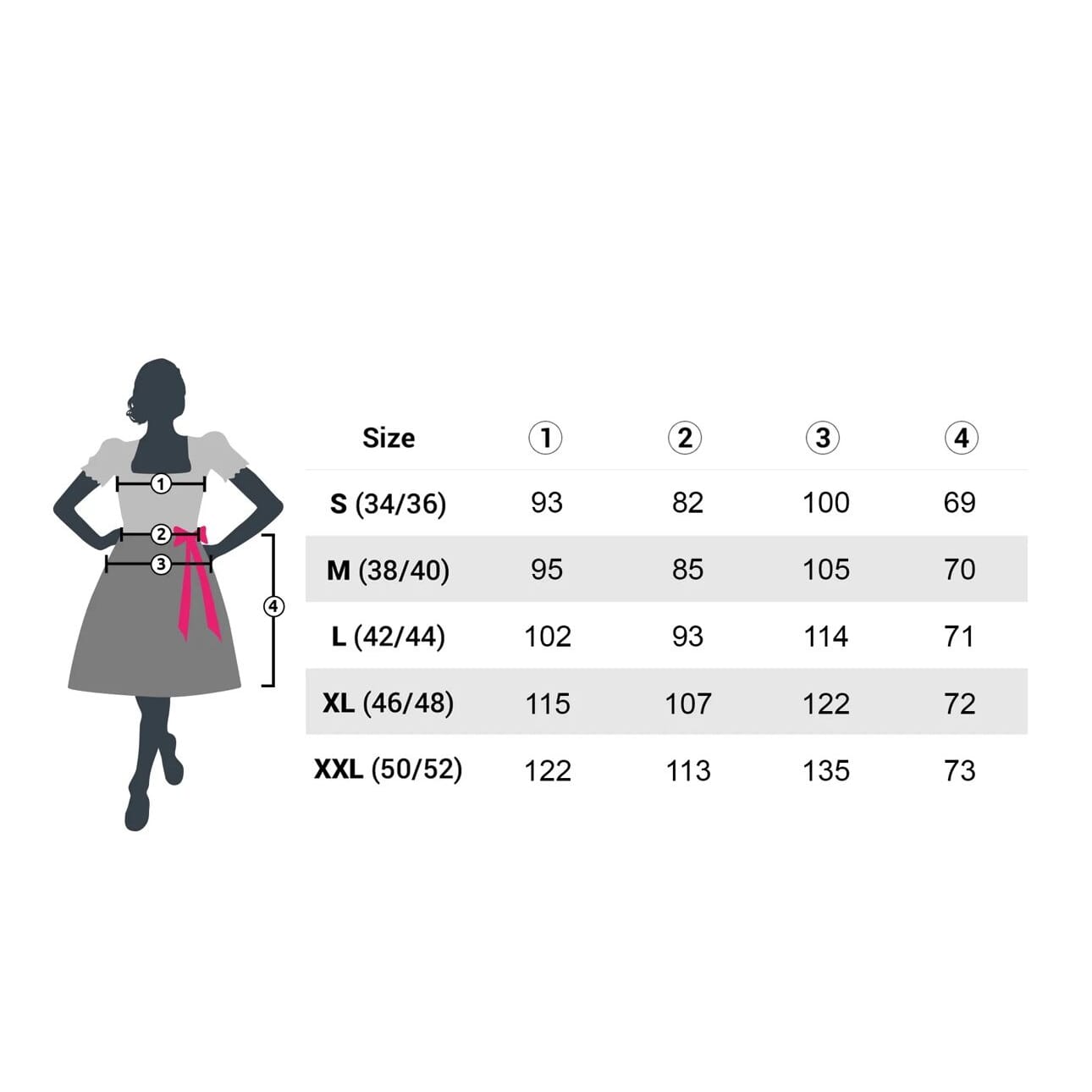 neues Frauenkostüm Midi-Dirndl Gr.S, Oktoberfest