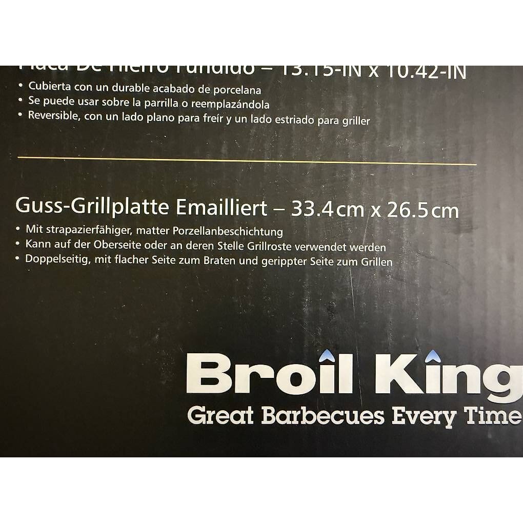 neue Broil King Grillplatte / Gussplatte 33.4x26.5