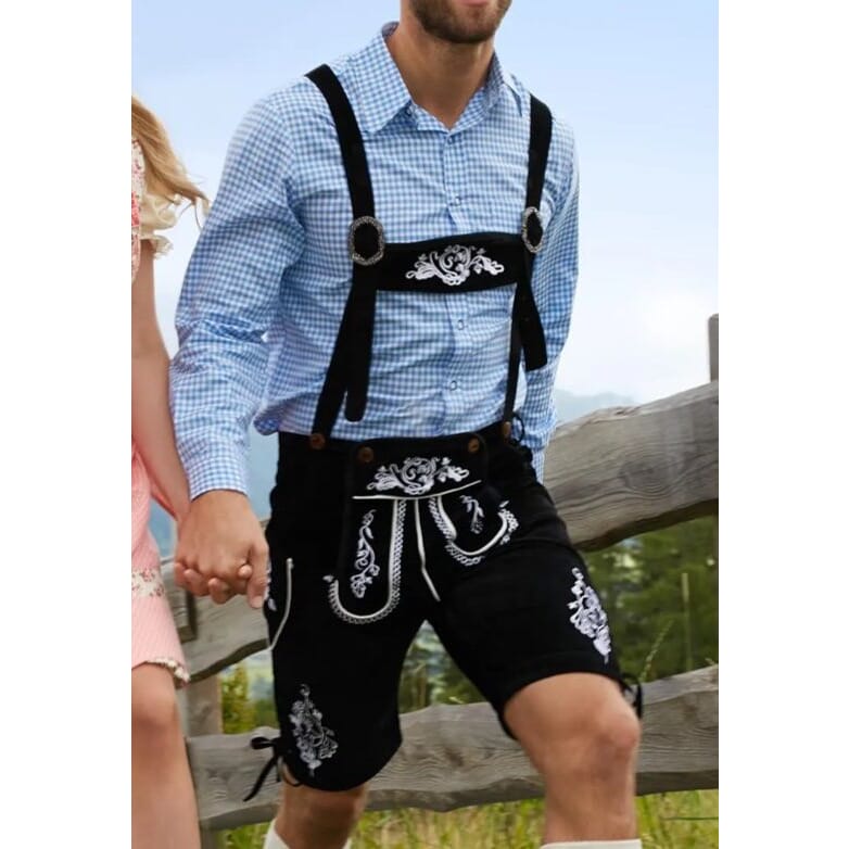 neue Kunstlederhose Oktoberfest Grösse XXL, schwarz