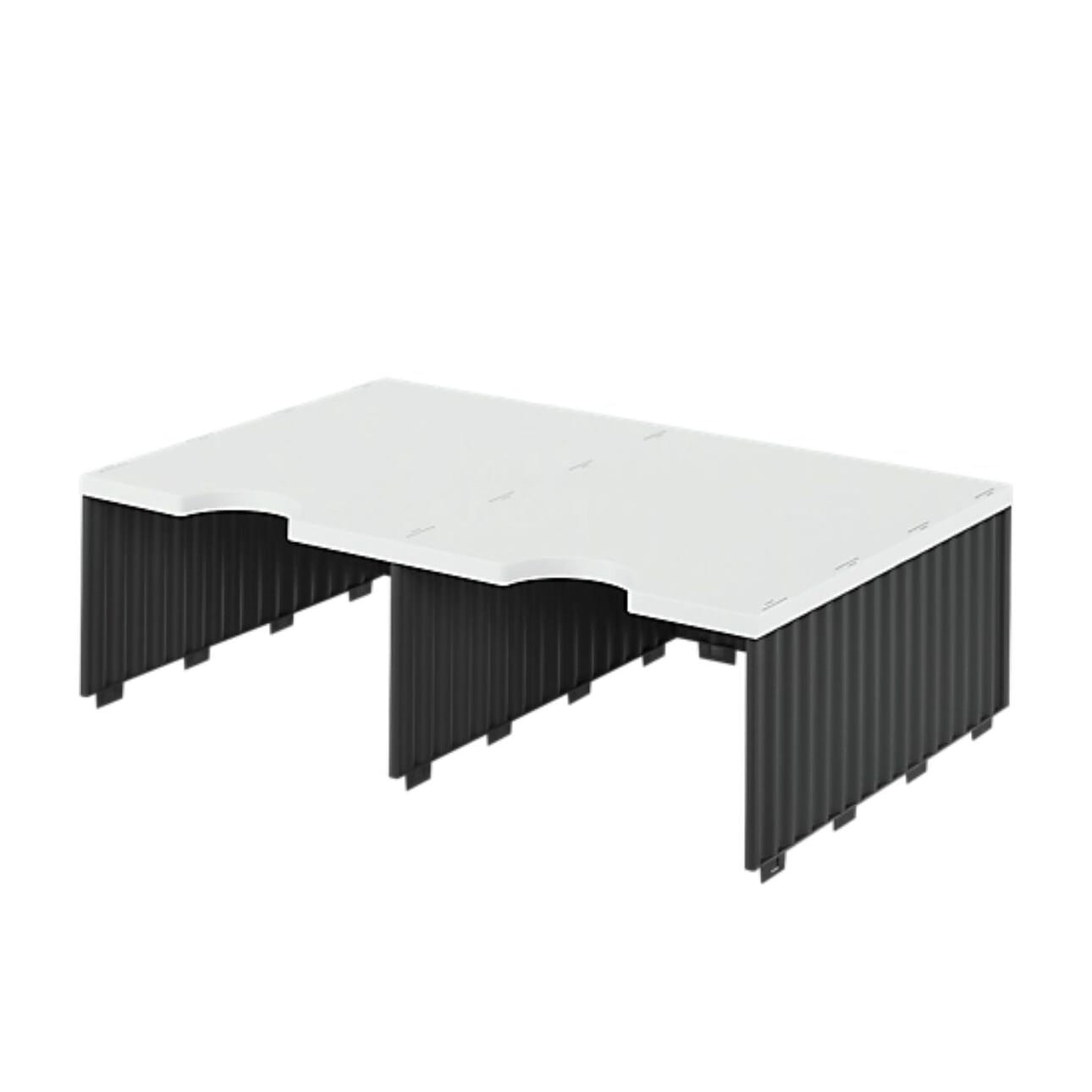 styro® Sortierstation styrodoc Jumbo, DIN C4, schwarz/grau