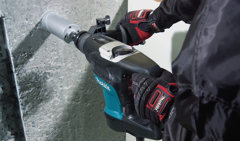 Makita S-MAK32C SDS-Plus Schlagbohrmaschine - 110V, 850 W, Mit AVT, 3 Funktionen & Viel Zubehör