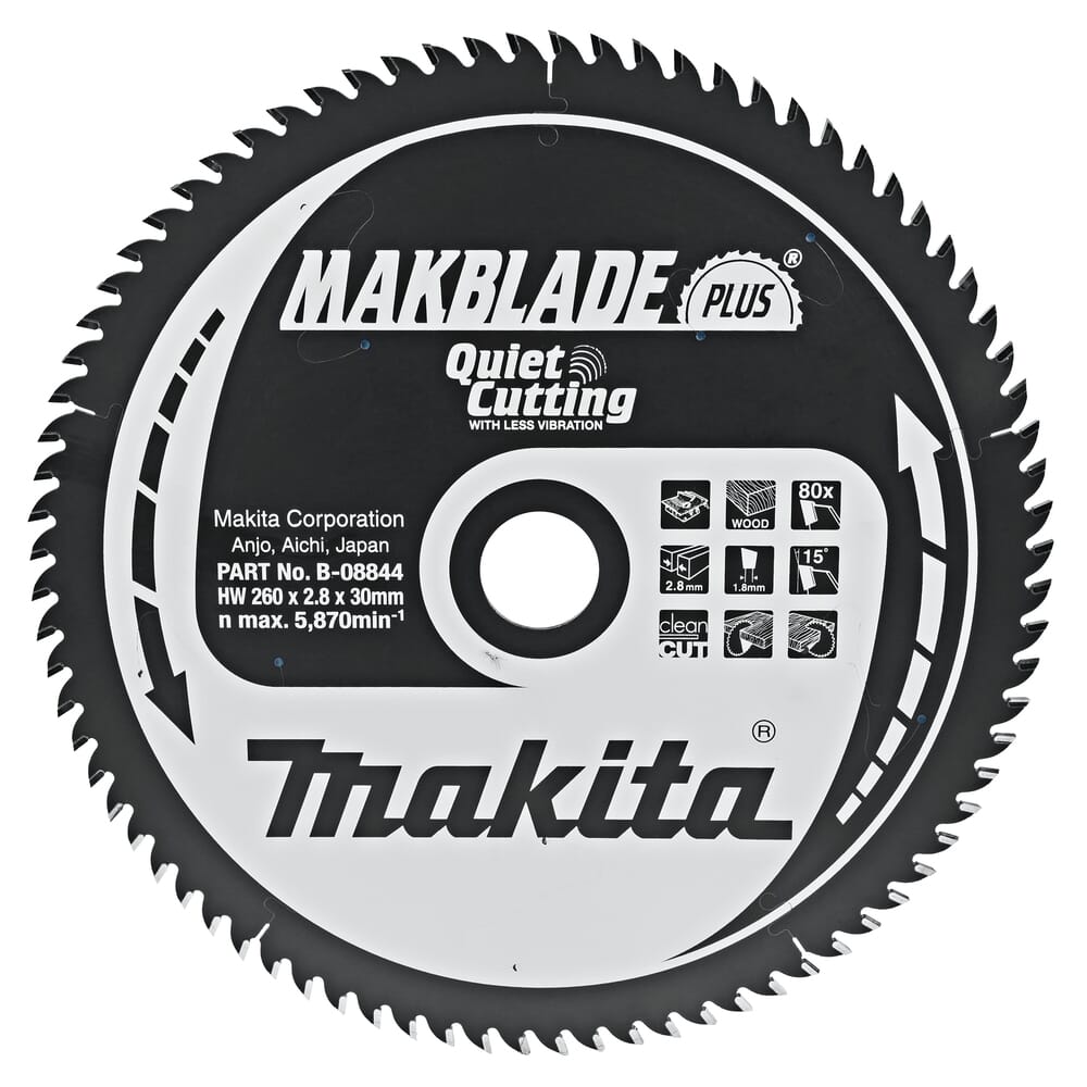 MAKBLADE+  Kreissägeblatt  260/30 für Tischkreissäge 