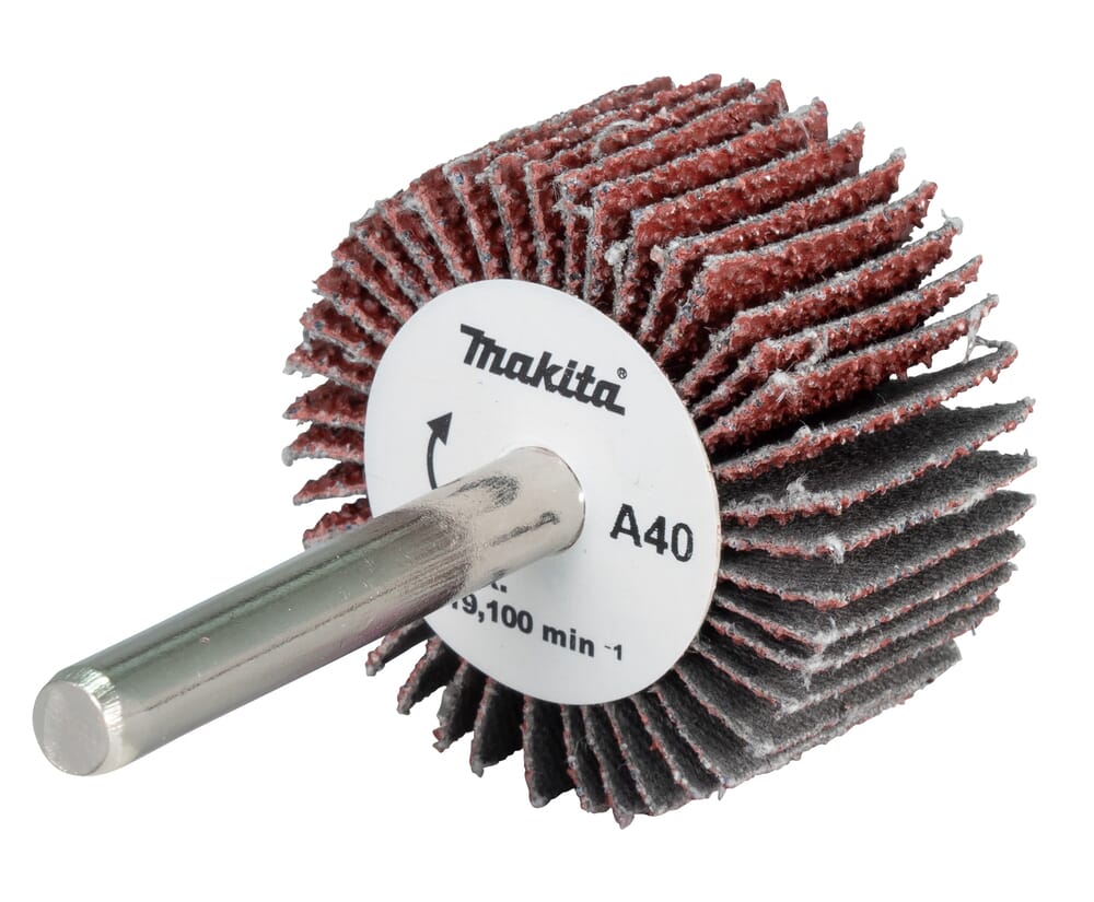 Makita D-75356 Lamellenschleifer A80 – Ø 40 X 20 Mm, Fächerschleifer Für Holz, Metall & Kunststoff, Max. 19.100 U/min