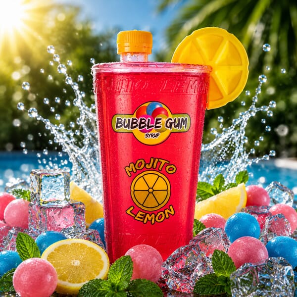 Mojito Lemon Kaugummi Limonadensirup 1 l