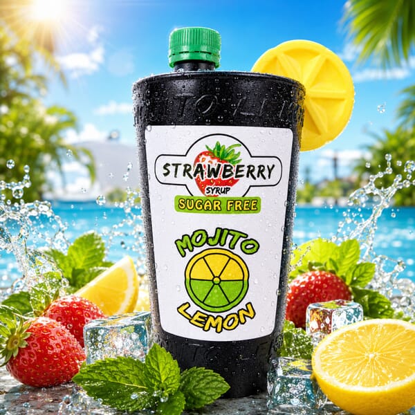 Mojito Lemon Erdbeer Limonadensirup zuckerfrei 1 l