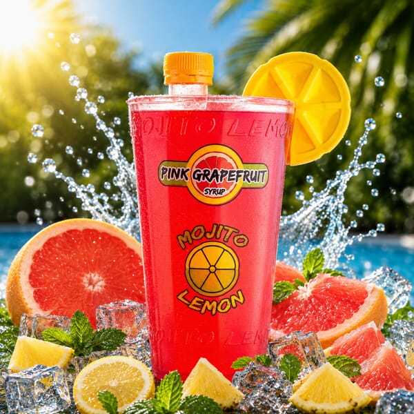 Mojito Lemon Pink Grapefruit Limonadensirup 1 l