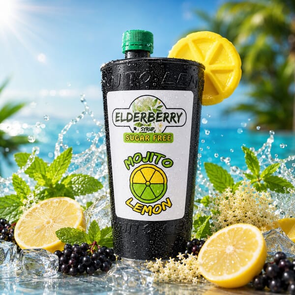 Mojito Lemon Holunder Limonadensirup zuckerfrei 1 l