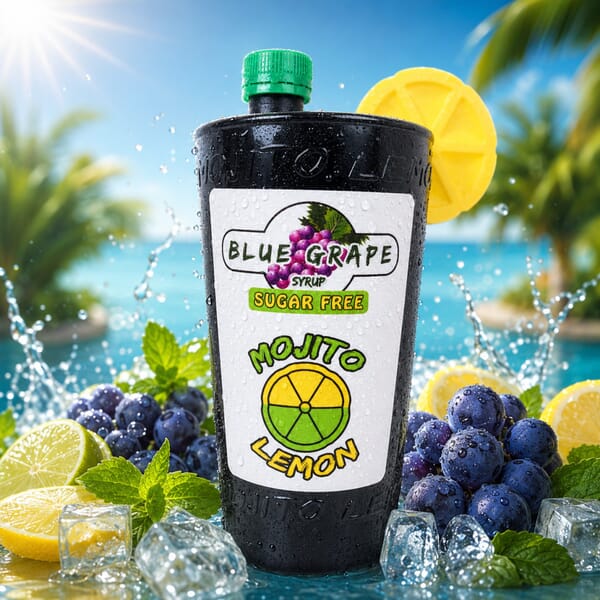 Mojito Lemon Blaue Traube Limonadensirup zuckerfrei 1 l