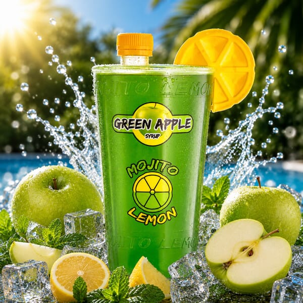 Mojito Lemon Grüner Apfel Limonadensirup 1 l