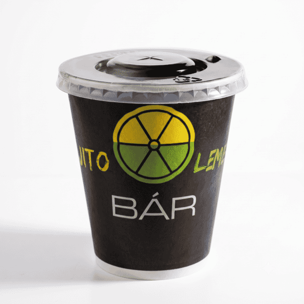 Mojito Lemon Papierbecher mit Logo 3 dl + Deckel